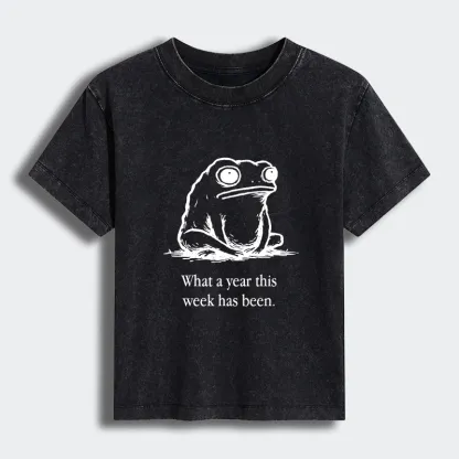 Tokyo-Tiger This Week Feels Like A Whole Year Women's Washed T-shirt