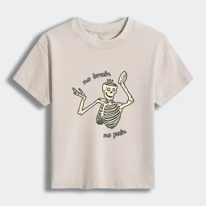 Tokyo-Tiger Skeletons Feel No Pain Women's Washed T-shirt