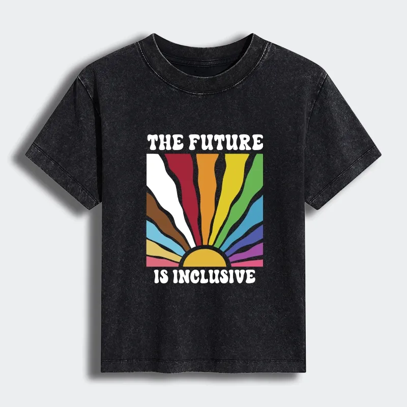 Tokyo-Tiger Pride Future Is Inclusive Women's Washed T-shirt