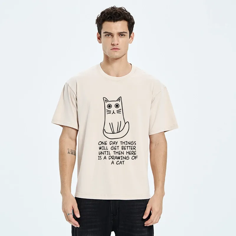 Tokyo-Tiger Cat Meme To Cheer You Up Washed T-Shirt