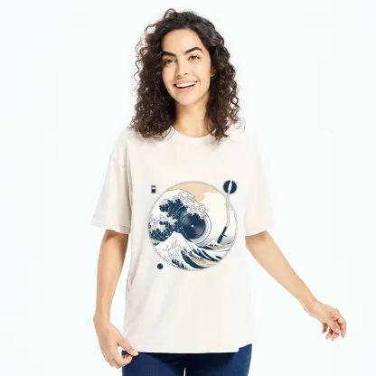 Tokyo-Tiger When Waves Drop The Beat Washed T-Shirt