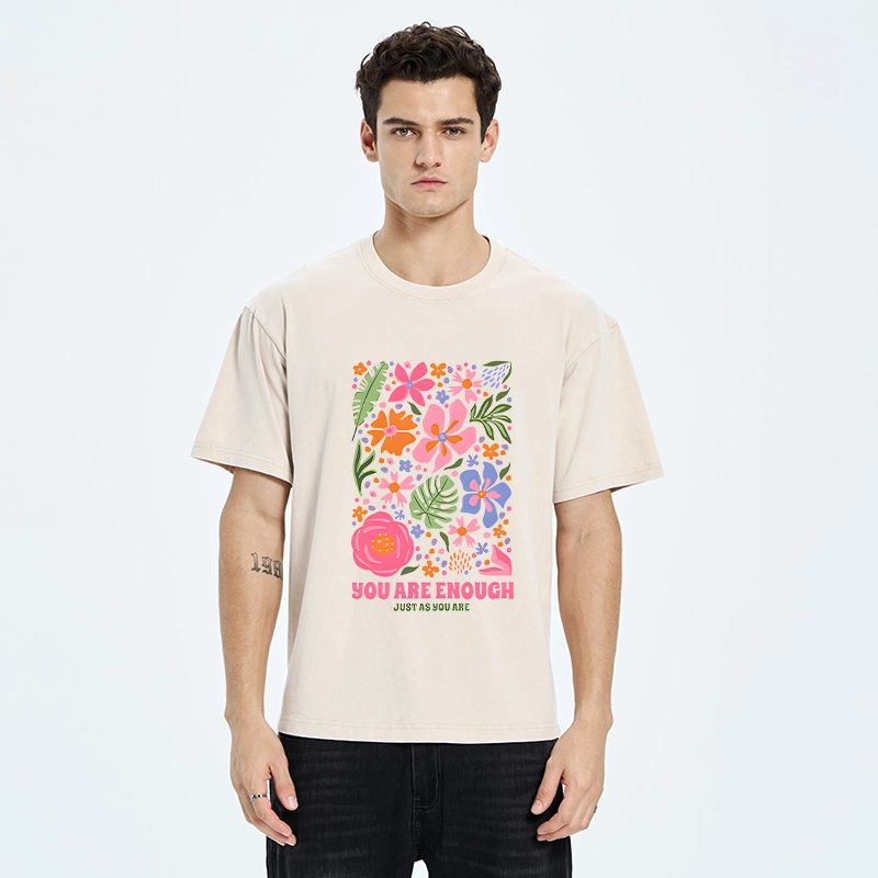 Tokyo-Tiger Flower Power Says You Got This Washed T-Shirt