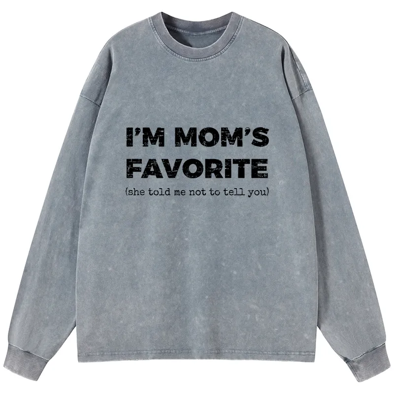 Tokyo-Tiger Mother's Day Jokes Washed Long Sleeve T-Shirt