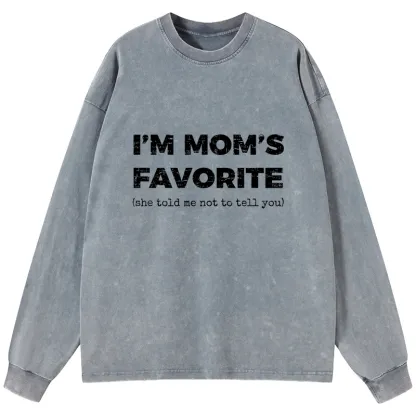 Tokyo-Tiger Mother's Day Jokes Washed Long Sleeve T-Shirt