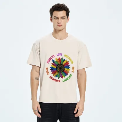Tokyo-Tiger Pride Sunflower Love And Hope Washed T-Shirt