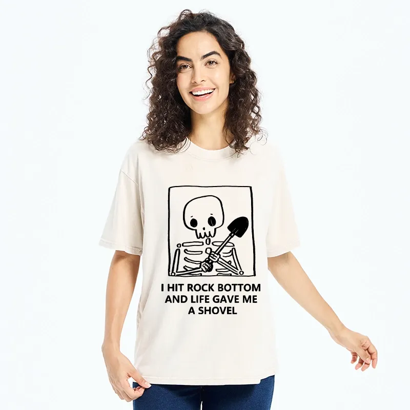 Tokyo-Tiger Relatable Skeleton Life Meme Washed T-Shirt