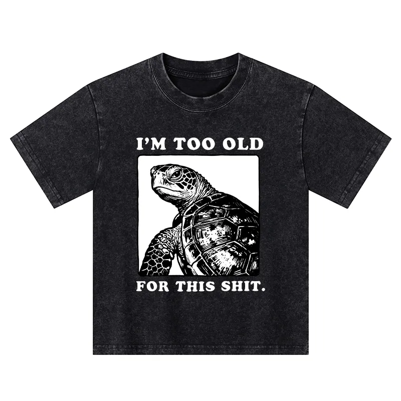 Tokyo-Tiger Turtle I Quit Meme Energy Washed T-Shirt