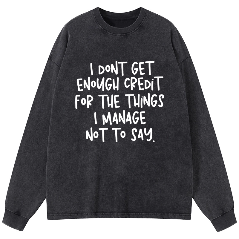 Tokyo-Tiger Saying No Is A Superpower Washed Long Sleeve T-Shirt