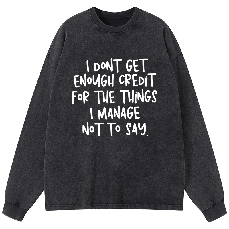 Tokyo-Tiger Saying No Is A Superpower Washed Long Sleeve T-Shirt