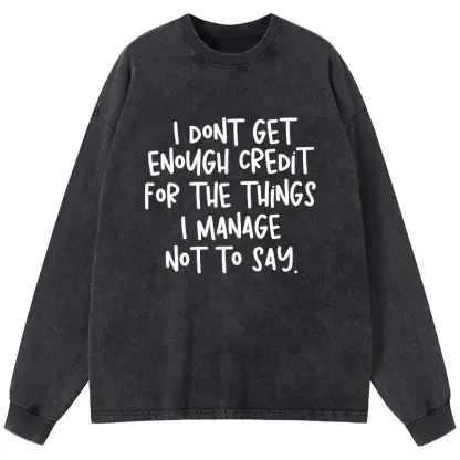 Tokyo-Tiger Saying No Is A Superpower Washed Long Sleeve T-Shirt