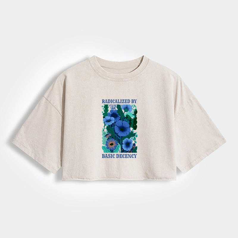 Tokyo-Tiger Pure Radicalism Women's Washed Crop T-Shirt