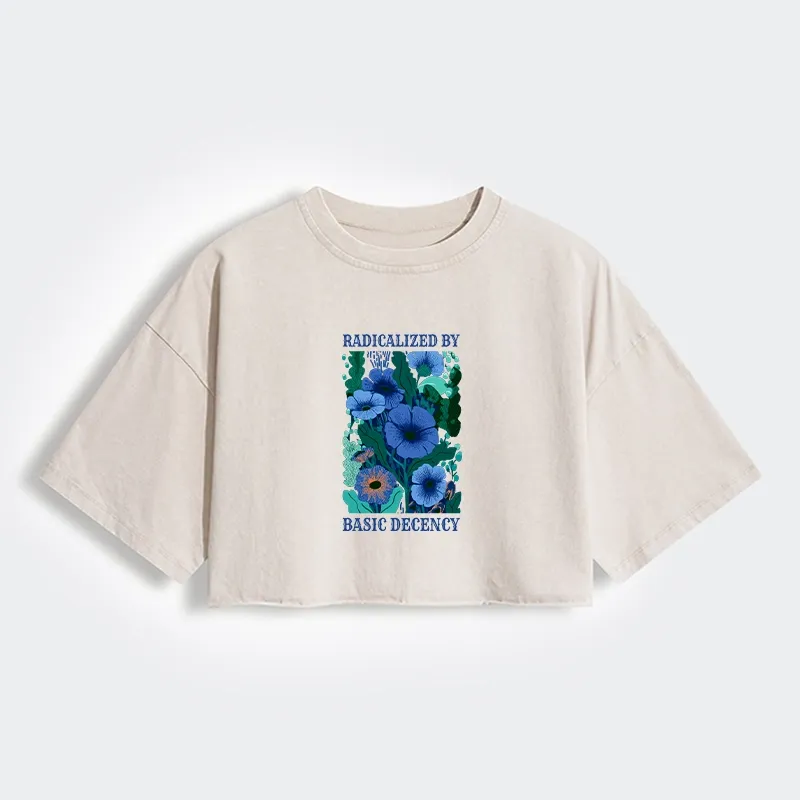 Tokyo-Tiger Pure Radicalism Women's Washed Crop T-Shirt