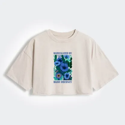 Tokyo-Tiger Pure Radicalism Women's Washed Crop T-Shirt