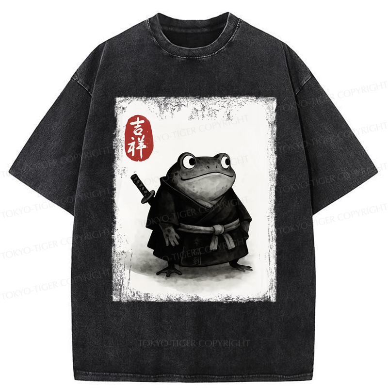 Tokyo-Tiger Blade of the Frog: A Samurai's Tale Washed T-Shirt