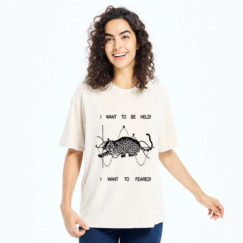 Tokyo-Tiger Relatable Cat Contradiction Meme Washed T-Shirt