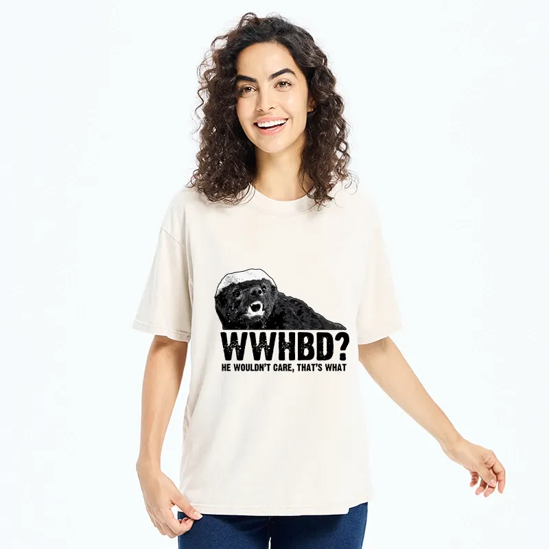 Tokyo-Tiger What Would Honey Badger Do Washed T-Shirt