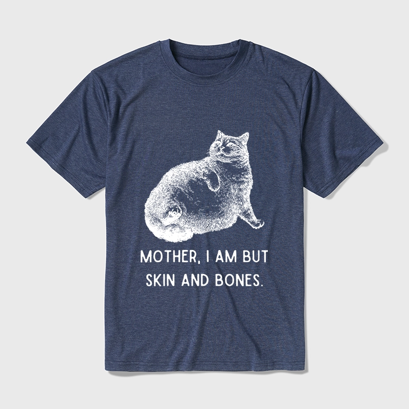 Tokyo-Tiger Skin & Bones Cat Cotton Blend T-Shirt