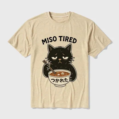 Tokyo-Tiger I’m So Tired Cotton Blend T-Shirt