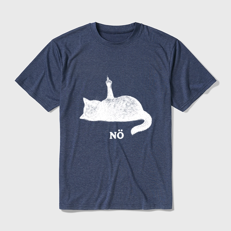 Tokyo-Tiger Cat Refused Cotton Blend T-Shirt
