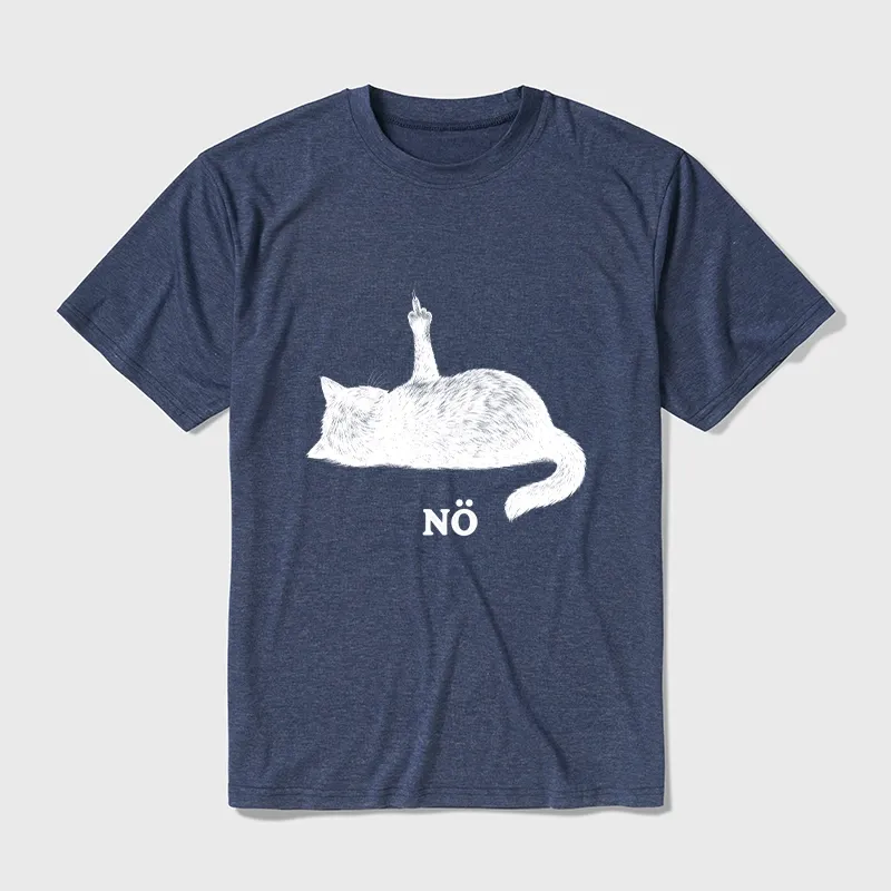 Tokyo-Tiger Cat Refused Cotton Blend T-Shirt