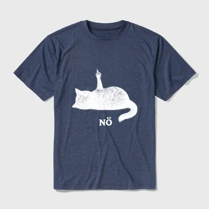 Tokyo-Tiger Cat Refused Cotton Blend T-Shirt