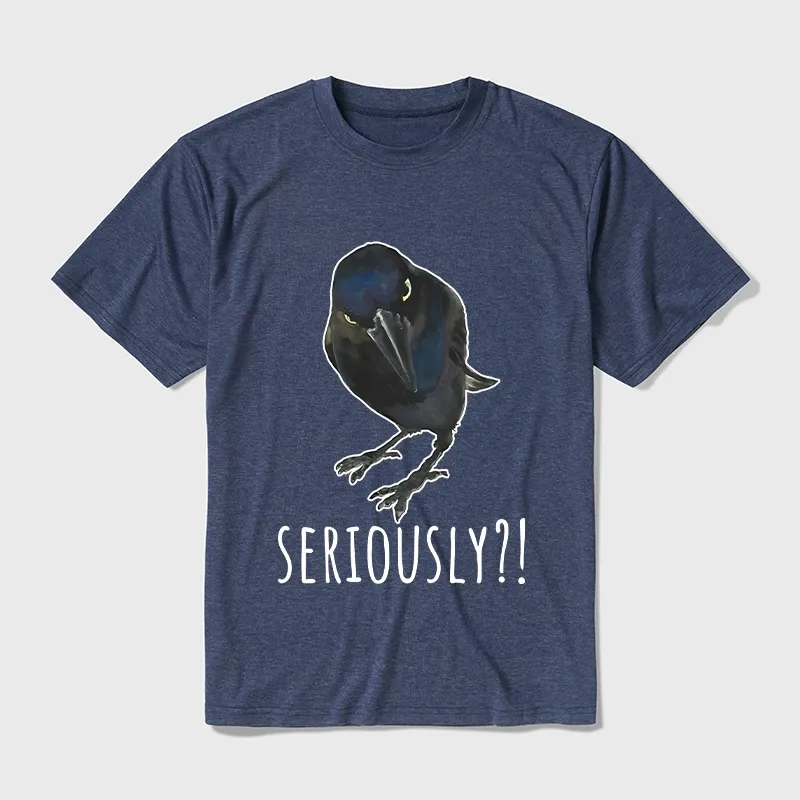Tokyo-Tiger Raven's Question Cotton Blend T-Shirt