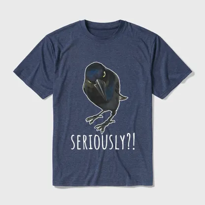 Tokyo-Tiger Raven's Question Cotton Blend T-Shirt
