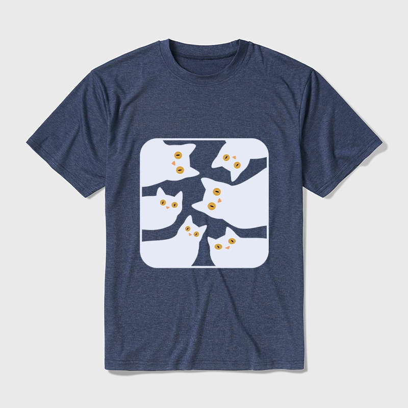 Tokyo-Tiger Cats Are Watching You Cotton Blend T-Shirt