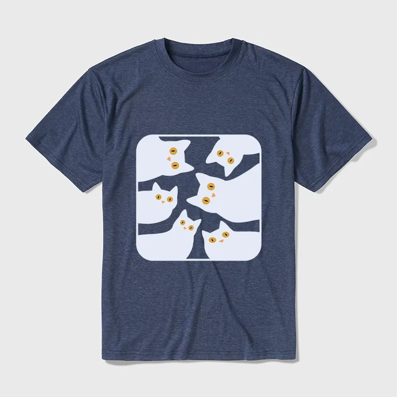 Tokyo-Tiger Cats Are Watching You Cotton Blend T-Shirt