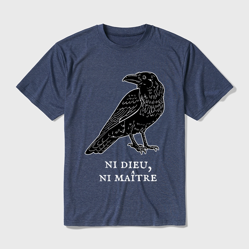 Tokyo-Tiger Crow Have A Strong Sense Of Self Cotton Blend T-Shirt