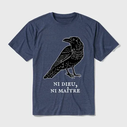 Tokyo-Tiger Crow Have A Strong Sense Of Self Cotton Blend T-Shirt