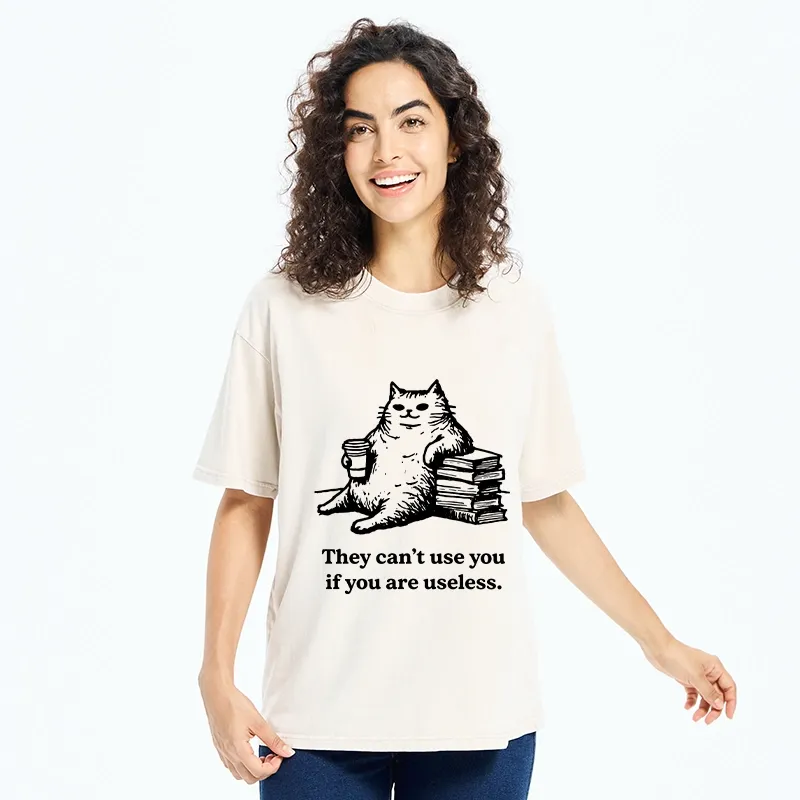 Tokyo-Tiger Cat Proving Uselessness Is A Superpower Washed T-Shirt