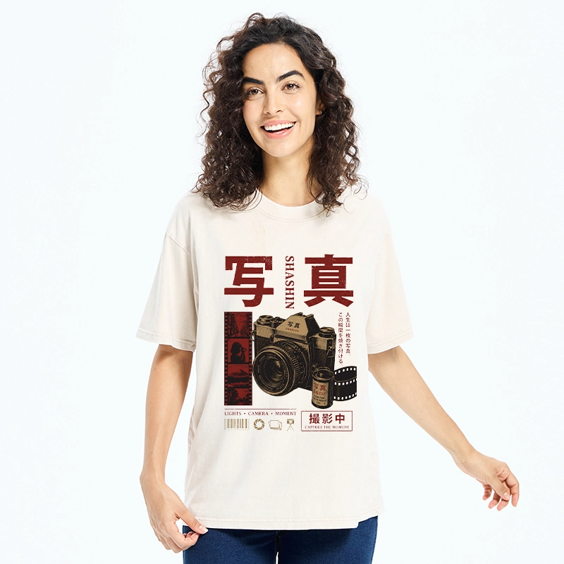 Tokyo-Tiger Capture The Moment With Film Washed T-Shirt