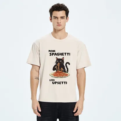 Tokyo-Tiger More Spaghetti Less Upsetti Cat Washed T-Shirt