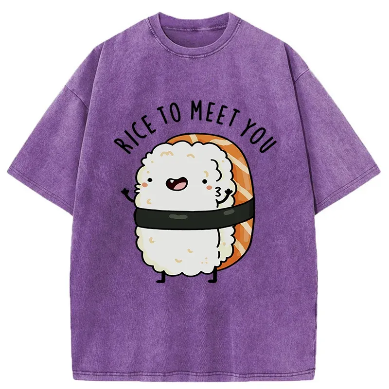 Tokyo-Tiger Greetings From Sushi Washed T-Shirt