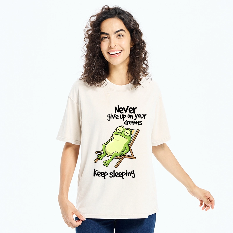 Tokyo-Tiger Never Abandon Your Sleepy Dreams Washed T-Shirt