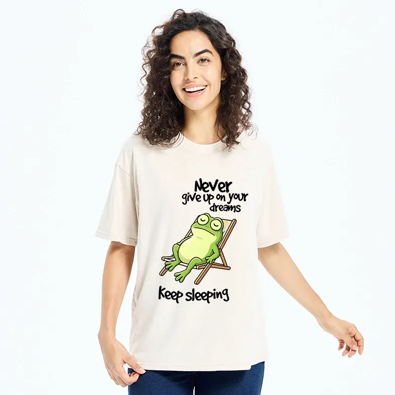 Tokyo-Tiger Never Abandon Your Sleepy Dreams Washed T-Shirt