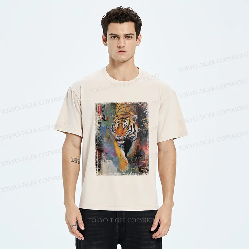 Tokyo-Tiger Tiger：I'm Just A Bigger Cat, So What? Washed T-Shirt