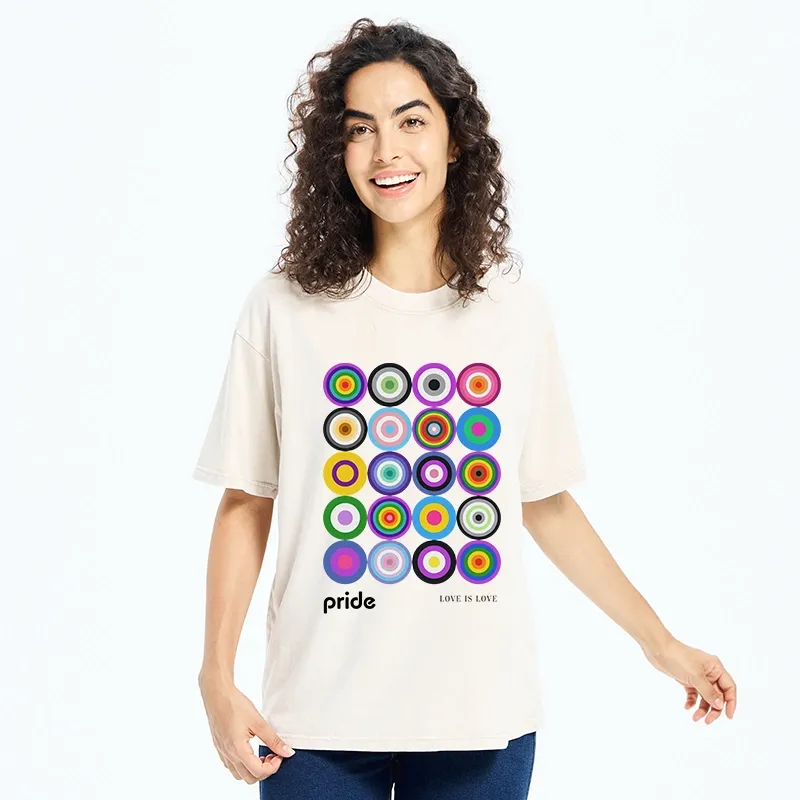 Tokyo-Tiger Every Circle Glows With Inclusive Love Washed T-Shirt