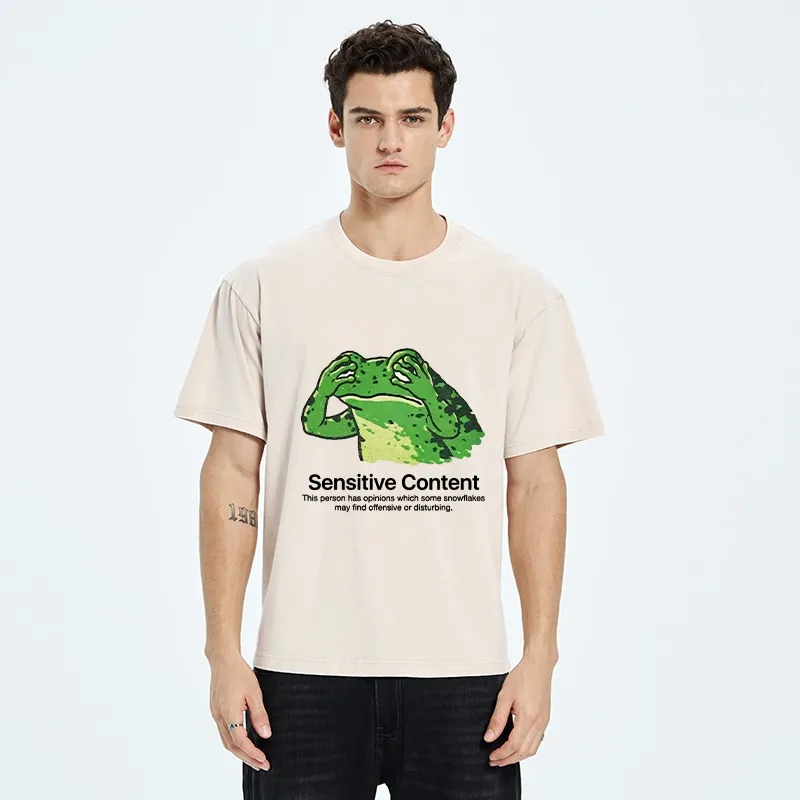 Tokyo-Tiger Funny Meme Of Opinionated Frog Washed T-Shirt