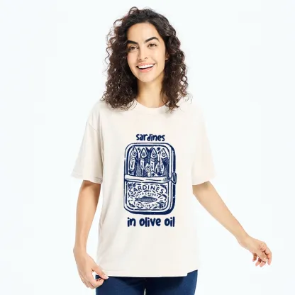 Tokyo-Tiger Tiny Fish Big Flavor Washed T-Shirt