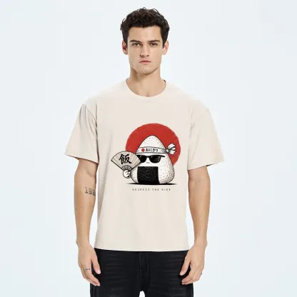 Tokyo-Tiger Respect The Rice Ball Washed T-Shirt