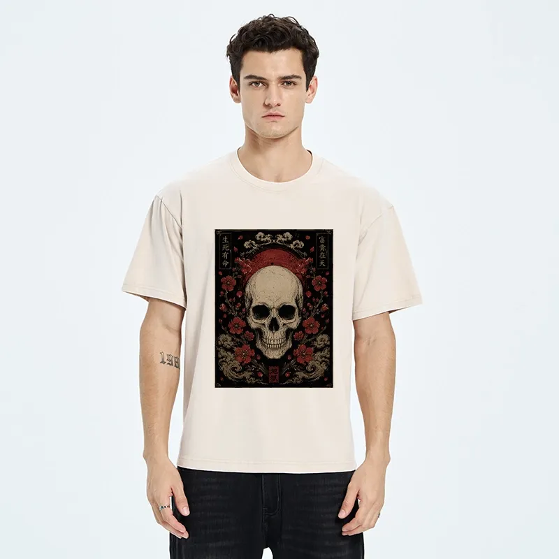 Tokyo-Tiger Sakura And The Dead Washed T-Shirt