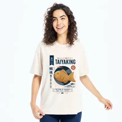Tokyo-Tiger Taiyaki King Dessert Washed T-Shirt