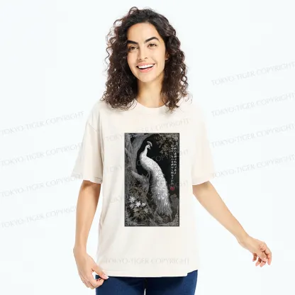 Tokyo-Tiger Morality Binds, Now I'm Free-Peacock Washed T-Shirt