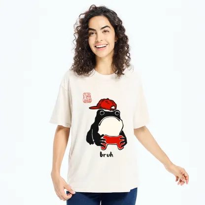 Tokyo-Tiger Funny Meme Bruh Street Frog Washed T-Shirt