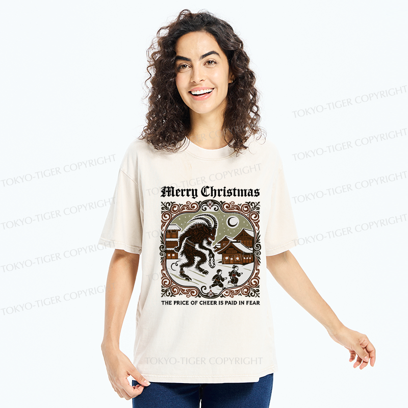 Tokyo-Tiger The Price of Cheer is Paid in Fear Washed T-Shirt