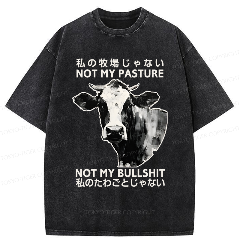 Tokyo-Tiger It's Not My Problem Washed T-Shirt