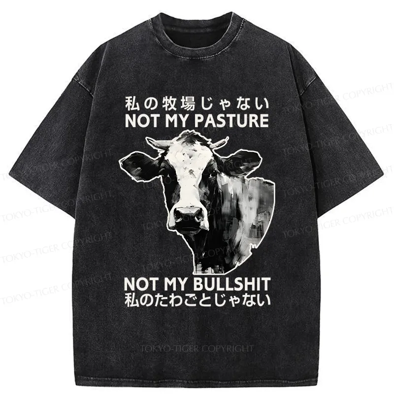 Tokyo-Tiger It's Not My Problem Washed T-Shirt