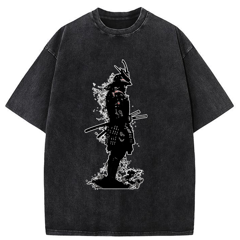 Tokyo-Tiger Armored Samurai Samurai Washed T-Shirt